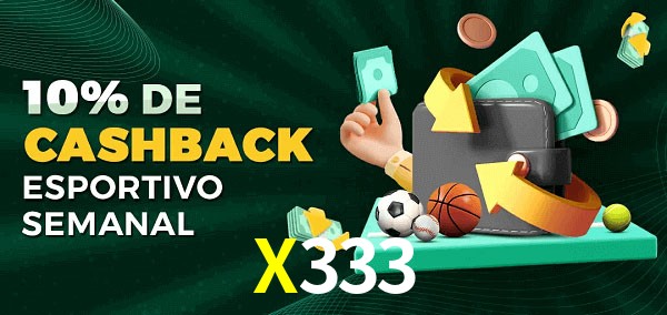 10% de bônus de cashback na X333